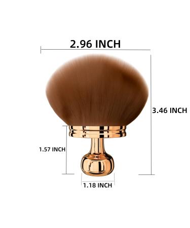 Self Tanner Brush - XL Kabuki Brush for Flawless Body & Face Tanning | Blend & Blur Makeup Tool in Rose Gold - Buy Online on GoSupps.com