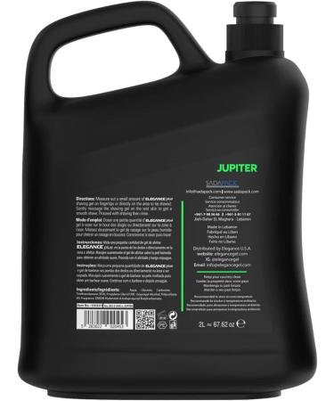 Elegance Transparent Shaving Gel Jupiter 2000 Ml Clear - Buy Online on GoSupps.com