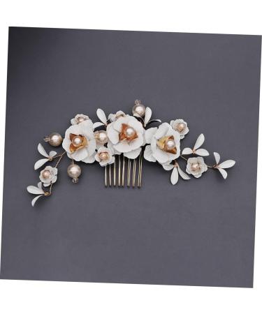 DOITOOL Hair Combs for Women Crystal Headpiece Bridal Hair Comb Pearl Hair Comb Pearl Hair Bridal Comb Crystal Hair Comb Halloween Side Comb Tiara Bride Wedding - Buy Online on GoSupps.com