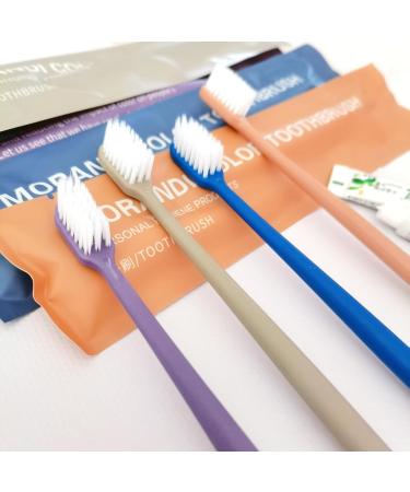 Travel Dental Kit - 10 Pack Toothbrush & Toothpaste Set for Hotels & Families | Soft Bristle Hard Handle Reusable - Buy Online on GoSupps.com