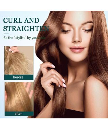 Upgraded 2-in-1 Mini Curling Wand & Flat Iron - Portable Travel Hair Straightener for Women - Long-Lasting Styling Tool (Light Green - Buy Online on GoSupps.com