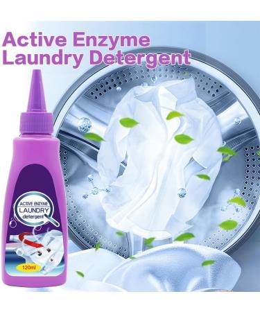 Active Enzyme Laundry Stain Remover Garment Stubborn Stain Cleaner Oil Remover Clothes Stain Remover Cleaner Emergency Stain Rescue Stain Remover 120ml - Buy Online on GoSupps.com
