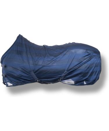 RL24 Flying Ceiling for Horses - Effective Insect Protection | Eczema Blanket | Breathable & Durable | Adjustable Cross Ceremony | Dark Blue 95cm - Buy Online on GoSupps.com