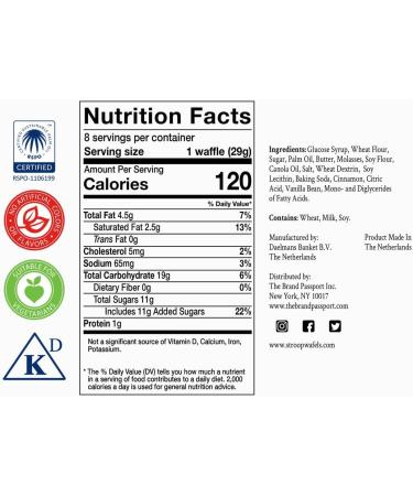 Daelmans Stroopwafels - Authentic Dutch Caramel Waffles - 230g Hexa Box - Stroopwaffels - Buy Online on GoSupps.com