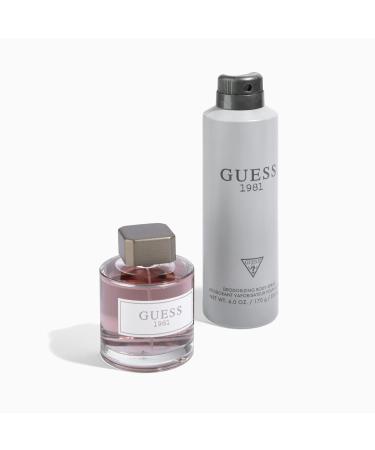 GUESS 1981 Men/Homme Eau de Toilette 3 Piece Gift Set - Cologne Spray 3.4 Fl. Oz. Deodorizing Body Spray 6.0 Oz. & Shower Gel 6.7 Fl. Oz. - Buy Online on GoSupps.com