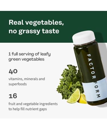 FACTOR FORM Daily Greens Superfood Powder | 5 Functional Blends for Gut Health, Energy & Immunity | Prebiotics, Probiotics, Adaptogens, B Vitamins (30 Servings, Jar) Jar 8.1 Ounce (Pack of 1) - Buy Online on GoSupps.com