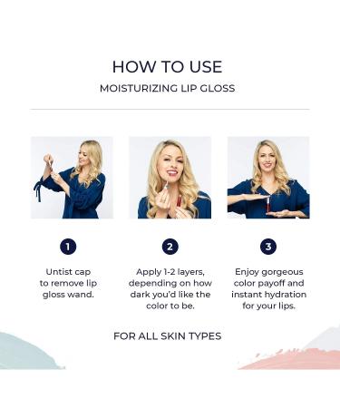 Alana Mitchell Moisturizing Lip Gloss - Tinted Lip Plumper with Jojoba Oil & Vitamin E for Youthful Soft Lips (Raspberry Beret) - International Shipping Available - Buy Online on GoSupps.com