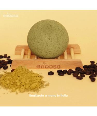  ENOOSO Solid & Organic Revitalizing Body Scrub with Matcha & Coffee | 100% Handcrafted Organic Natural Vegan Cruelty Free Made in Italy Scrubber Body - Buy Online on GoSupps.com