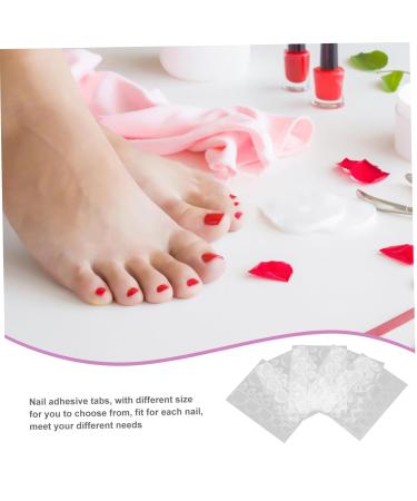 20 Sheets Nail Adhesive Nail Tips False Toenails for Big Toe Paper Tape for Nails Waterproof Labels Press on Nails Long Nail Glue Gummed Paper Rubber Nails Stickers - Buy Online on GoSupps.com