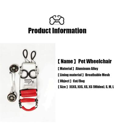 Dog Wheelchair Dog Wheelchair for Back Legs 2 Wheel Pet Wheelchair Rehabilitation Wheelchair Walk Tool Mobility Scooter Dog Wheelchair Portable XXXS - Buy Online on GoSupps.com