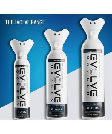 Value Size Evolve 35 Liter Pure Oxygen Canister with Breathing Mask | Portable Oxygen Can | Ideal for Home Use and Outdoor Activities | Designed by Firefighters | Pack of 3|Quick Ship - Buy Online on GoSupps.com