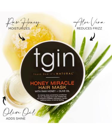 tgin Honey Miracle Hair Mask Duo (12 oz, Pack of 2) â€“ Best for 3c & 4c Natural, Dry, Curly Hair - Buy Online on GoSupps.com
