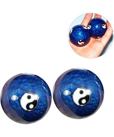 Healvian Chinese Massage Balls - Health & Fitness Baoding Balls for Hand Care - MX2PCS Blue - Buy Online on GoSupps.com