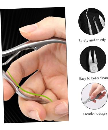 VINTORKY 1 Set Manicure 2-piece Set Stainless Coworker Alchohol Friend Pals Trimmer Nails Cuticle Nail Finger Pliers Double Head Tool Nail Clippers - Buy Online on GoSupps.com