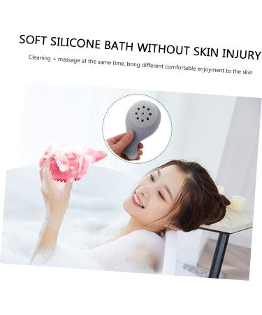 FRCOLOR Silicone Bath Brush Set for Kids and Adults - Exfoliating Body and Scalp Scrubber for Gentle Massage and Deep Cleaning - Buy Online on GoSupps.com