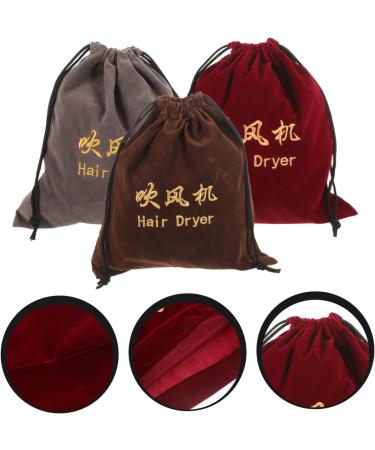 CANIGHT 3 Pcs Hair Dryer Storage Bag Hair Styling Tools Bag Hair Blow Dryer Bag Travel Hair Dryer Fabric - Buy Online on GoSupps.com