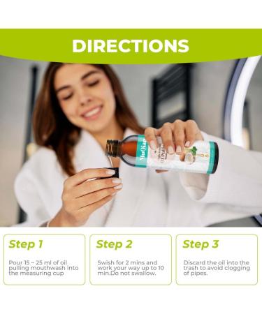 Coconut Oil Pulling Mouthwash - Alcohol Free for Fresh Breath White Teeth & Healthy Gums | Buy Internationally - Buy Online on GoSupps.com