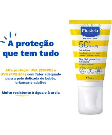 Mustela Very High Protection SPF 50+ Sun Lotion for The Face 40 ml - Buy Online on GoSupps.com