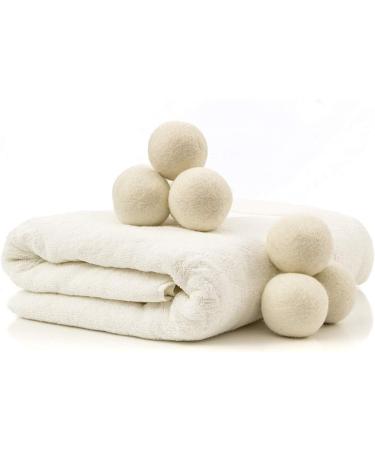 8 Pack Wool Dryer Balls Natural Fabric Softener for Infants Clothes Reusable Dryer Sheets - Buy Online on GoSupps.com