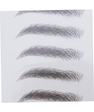 DOITOOL 2pcs 3d Eyebrow Stickers Green Faux Fur Scrunchies Eyebrow Stencils Eyebrow Trimming The Lazy 6d - Buy Online on GoSupps.com