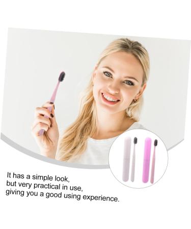 Healeved 4pcs Toothbrush Set - Long Handle Travel Gift | Eco-Friendly PP Material for Optimal Oral Care - Buy Online on GoSupps.com