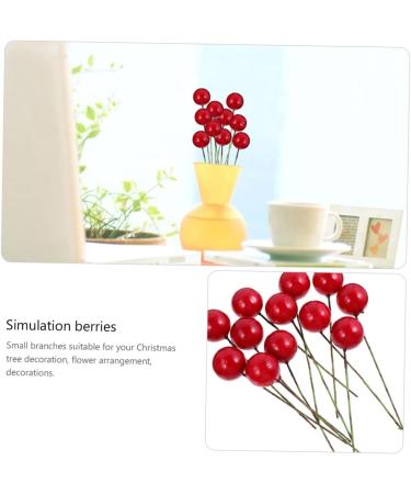 Zerodeko 1440 Pcs Diy Foam Red Fruit Decor Photo Props Fake Artificial Fruit Berry Picks Red Berry Stems Red Berries Artificial Berries Simulation Berries Garland Craft Fruit Wreath Redx10pcs 2x2x2cmx10pcs - Buy Online on GoSupps.com