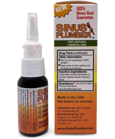 Sinus Plumber Allergy Cold & Flu Relief - 2 Pack Pepper Nasal Spray & Hydrogen Peroxide Mist - International Shipping Available - Buy Online on GoSupps.com