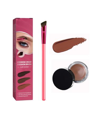 Anjoize 4-Tip Microblade Brow Pen Home Eyebrow Care Kit 4D Laminated (Light Brown)