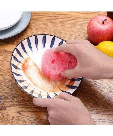 Dishwashing Sponge 4pcs Creative Magic Home Kitchen for Cleaning Bathrooms and Homes Anti-Scratch Sponge is Safe for Non-Stick Pans. PCS4White - Buy Online on GoSupps.com