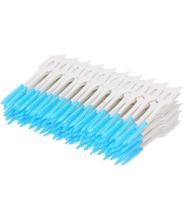 Layhou 160pcs Interdental Brushes & Toothpicks | Soft Silicone Dental Floss for Effective Teeth Cleaning - Blue - Buy Online on GoSupps.com