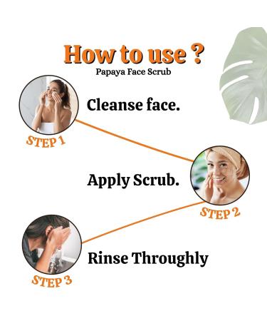 PRZX Papaya Face Scrub | Gentle Exfoliating Cleanser with Natural Papaya Extract 100g - Buy Online on GoSupps.com