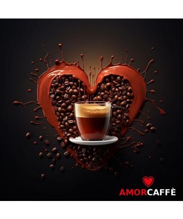 Amorcaffe 100 Coffee Capsules Pods Compatible Lavazza A Modo Mio - Intenso taste - Buy Online on GoSupps.com