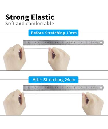 Generic 1/4 Inch White Elastic Bands - 50 Yards | Soft Ear Elastic Rope for Sewing & Crafting - Buy Online on GoSupps.com