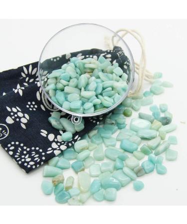 Buy Orienttrea 500g Amazonite Drum Stones | Healing Gemstones & Mini Chips | Gift Box Included - Buy Online on GoSupps.com