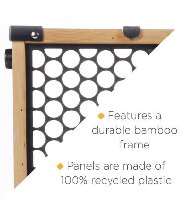 Safety 1st Eco-Friendly Bamboo Gate | Fits 28-42 Wide Spaces | Bamboo & Black - Buy Online on GoSupps.com