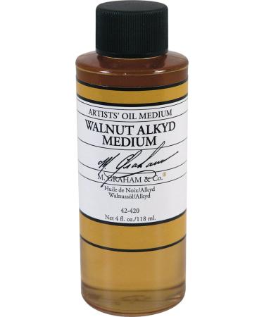 M. Graham 4-Ounce Walnut/Alkyd Medium 4 Fl Oz (Pack of 1)