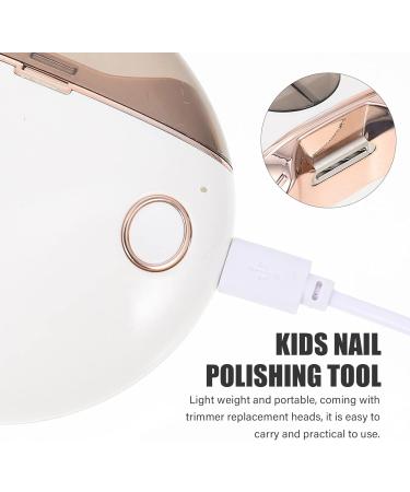 FOMIYES 1 Set electric nail clipper Kids Nail Polishing Tool electric nail trimmer manicure battery nail file Electric Kids Nail Trimmers baby plastic nail portable white 7.8x8cm White - Buy Online on GoSupps.com