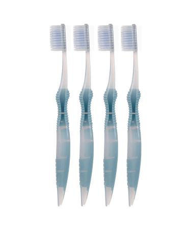 Sofresh Flossing Toothbrush - Adult Size | Your Choice of Color | (4  Blue)