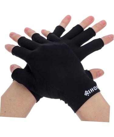 ABOOFAN 3 Pairs Uv Gloves Uv Finger Protection Nails Uv Protection Gloves Uv Shield Gloves Touchscreen Gloves Nail Gel Manicure Gloves Uv Protection Girl Skin Care Products Women's Fabric - Buy Online on GoSupps.com