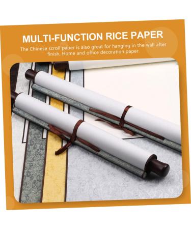 COHEALI 2pcs Blank Rice Paper Scroll Blank Painting Scrolls Portable Poster Ink Painting Paper Wall Hanging Yellowx2pcs 1.5X40X117CMx2pcs - Buy Online on GoSupps.com