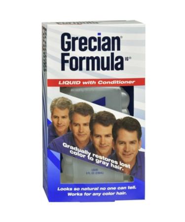Grecian Formula Hair Color with Conditioner for Men, Liquid, 8 Ounce (Pack of 3)
