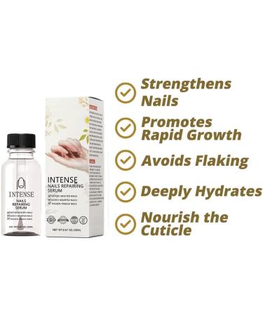 NailGro Intense Nail Growth and Strengthening Serum 7 Days Nail Growth and Strengthening Serum Natural Nail Repair Serum for Thin Nails and Growth 20ml (3Pcs) - Buy Online on GoSupps.com