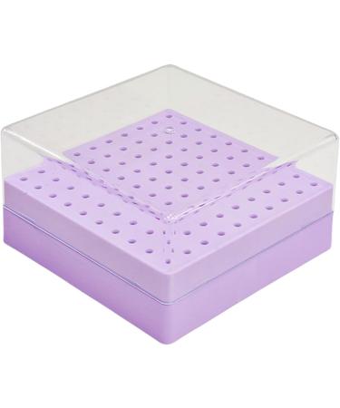 Bo te de rangement transparente pour manucure 100 trous - Bo te de rangement pratique pour manucure - Pour techniciens des ongles - Buy Online on GoSupps.com