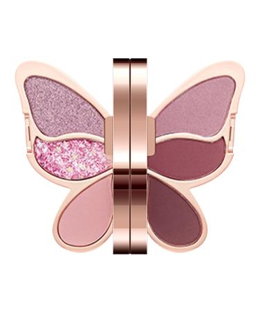 Eyeshadow palette - set of colorful shimmering eyeshadows long-lasting eye makeup collection | Blendable shimmering powder vibrant party looks cosmetic tray