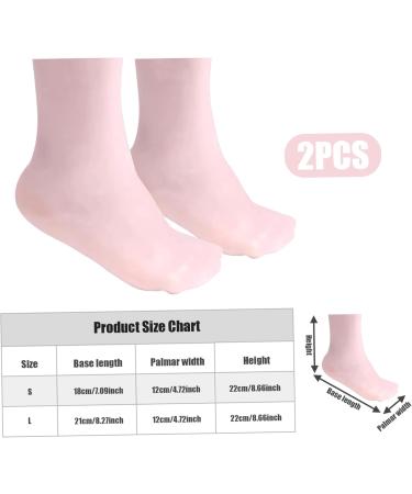 Silicone Moisturizing Socks 1 Pair Long Soft Gel Socks Anti Slip Women Foot Mask Socks Spa Pedicure for Dry Cracked Feet Softening Calluses Rough Skin S Silicone Moisturizing Socks - Buy Online on GoSupps.com