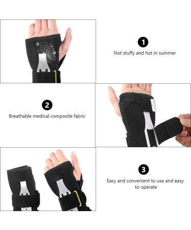1Pc Breathable Carpal Tunnel Wrist Splint & Protector - Sports Wrist Strap & Stabilizer (Left 22x21x2cm - Buy Online on GoSupps.com