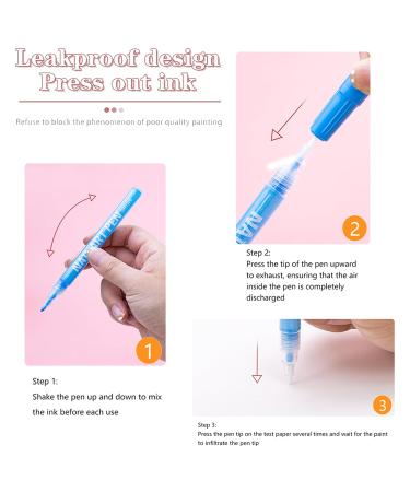 12 Pcs Nail Art Pens Set - Acrylic Nail Polish & Graffiti Painting Pens for Salon DIY Design - Buy Online on GoSupps.com