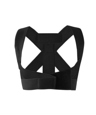 Hunchback Corrector Humpback Corrector Breathable Invisible Unisex Posture Support Back Support for Young People Black L Large Black