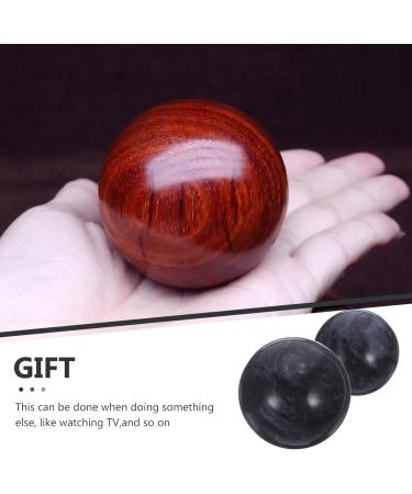 Supvox 2pcs Black Jade Baoding Balls - Chinese Health Massage & Stress Relief Exercise for Hands & Wrists - Buy Online on GoSupps.com