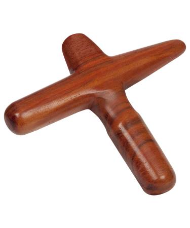 Asian wellness.Massage cross made of wood one-piece massage aid massage device
